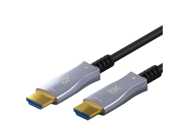 Goobay 65558, 40 m, HDMI Type A (Standard), HDMI Type A (Standard), 3D, 48 Gbit/sek, Svart, Grå