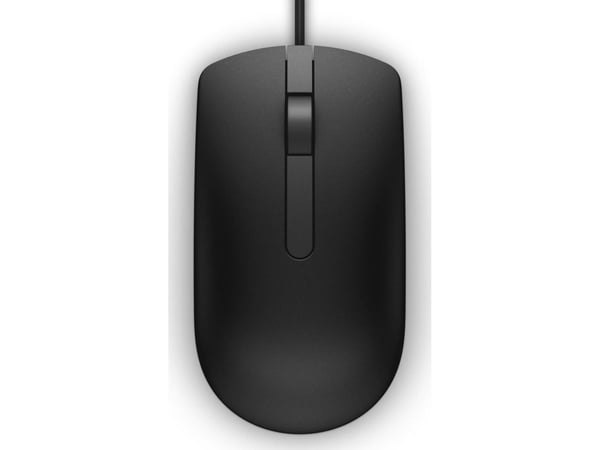 Dell MS116 - Mus - optisk - 2 knapper - kablet - USB - svart - løsvekt - for Chromebook 11 3180, 13 3380; Latitude 34XX, 5285 2-in-1; Precision 35X...