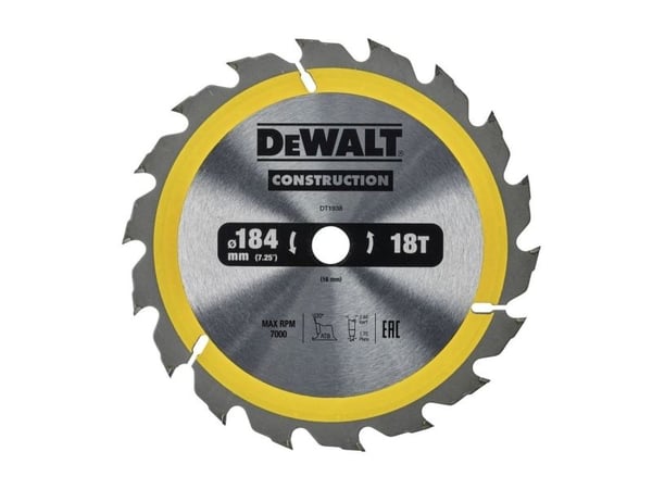 Dewalt pyörösaha 184x16mmx18z - DT1938-QZ - DT1938-QZ