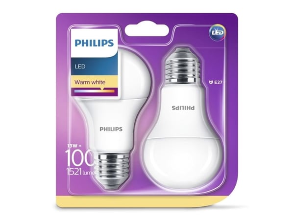 Philips Lyskilde 8718696586099, 13,5 W, 100 W, E27, 1521 lm, 15000 timer, Varm hvit
