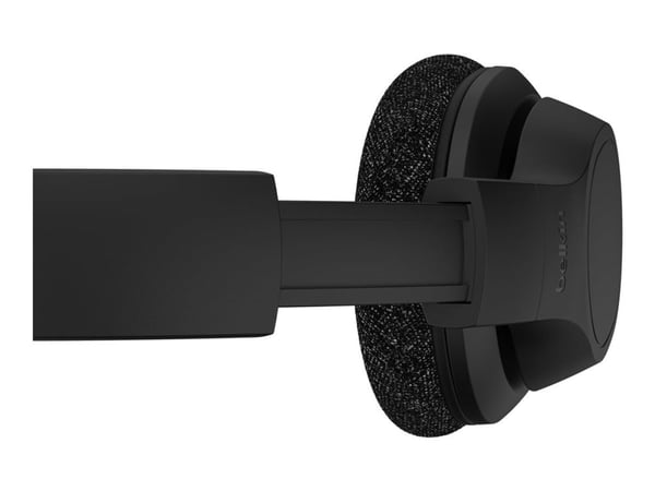 Belkin SoundForm Adapt - Hodetelefoner med mikrofon - full størrelse - Bluetooth - trådløs, kablet - USB-C, 3,5 mm jakk - svart