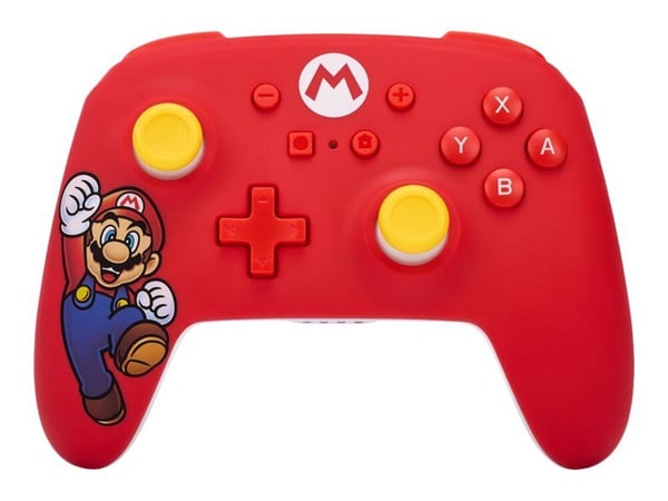 PowerA - Håndkonsoll - trådløs - Mario-glede - for Nintendo Switch, Nintendo Switch Lite, Nintendo Switch OLED