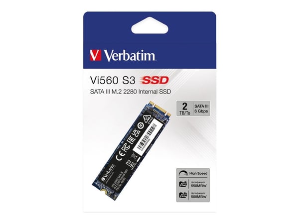 Verbatim Vi560 - SSD - 2 TB - intern - M.2 2280 - SATA 6Gb/s