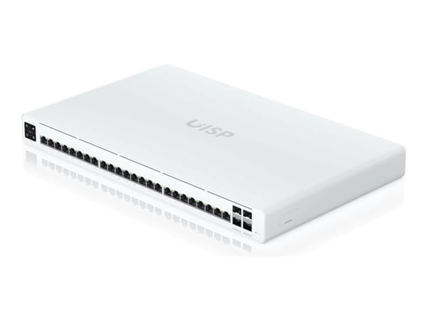 Ubiquiti UISP Professional - Switch - Administrerad - 16 x 10/100/1000 (PoE) + 4 x 1 Gigabit / 10 Gigabit SFP+ + 8 x 10/100/1000 - skrivbordsmodell...