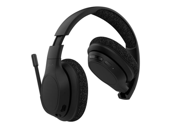 Belkin SoundForm Adapt - Hodetelefoner med mikrofon - full størrelse - Bluetooth - trådløs, kablet - USB-C, 3,5 mm jakk - svart
