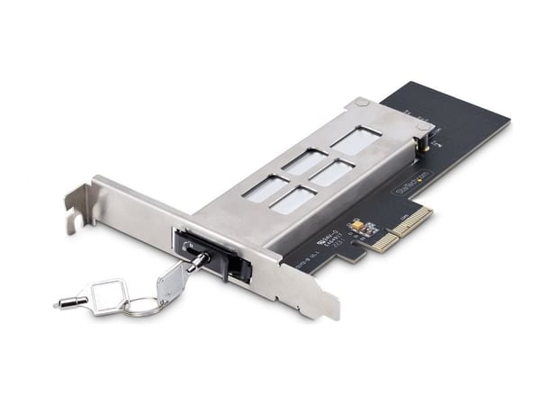 StarTech.com M.2 NVMe SSD to PCIe x4 Mobile Rack/Backplane with Removable Tray for PCI Express Expansion Slot, Tool-less Installation, PCIe 4.0/3.0...