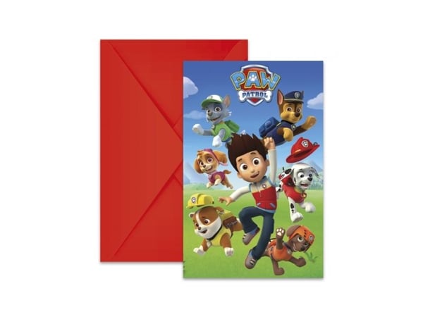 Paw Patrol invitationer