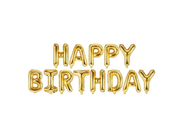 PartyDeco FB6M-019, Leksaksballong, Folie, Guld, Monokromatiskt, Party, Universal