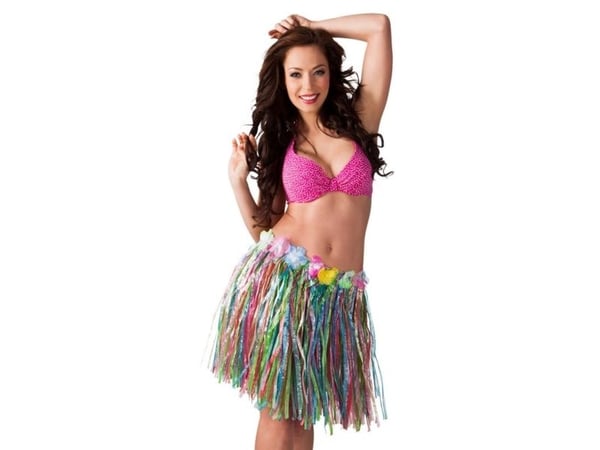 Boland 52403, Fancy skjørt, Voksen, Hunkjønn, Hawaii, Flerfarget, Polyester, Polypropylen (PP)