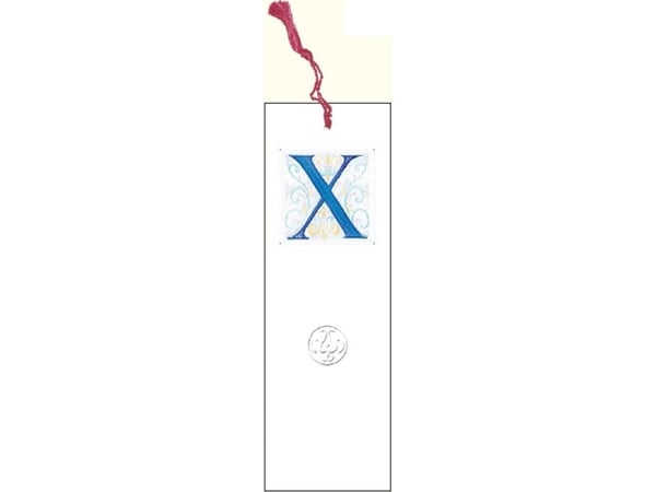 DaVinci bokmärke med anagram bokstaven X