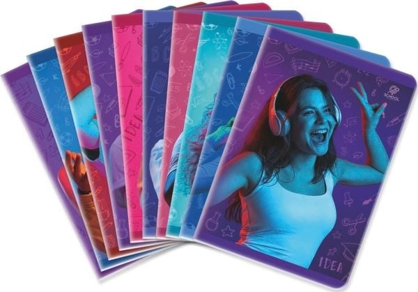 Elanders Notisbok A5/32K linje Young &amp; Singing (10stk) |