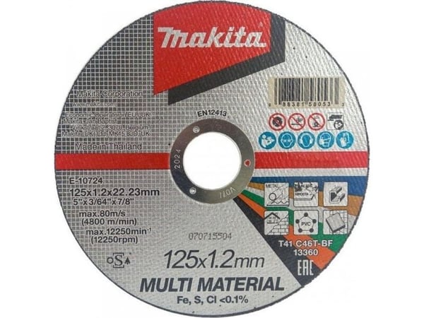 Makitan yleiskäyttöinen leikkuupyörä 125*1.2*22.23MM
