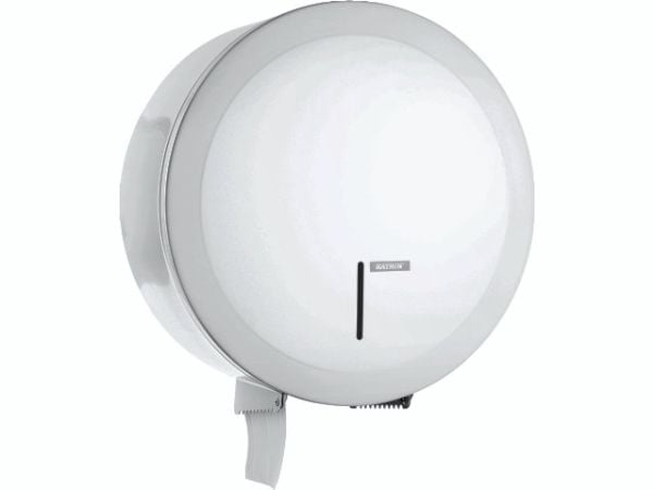 Dispenser Toiletpapir Katrin Jumbo Midi/Maxi med Lås Metal Hvid