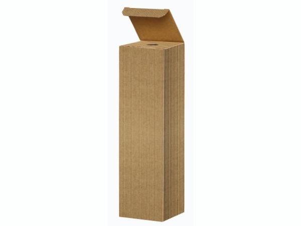 Vinförpackning brun öppen våg presentförpackning för 1fl.3/4L 20 st/pk - (20 st.)
