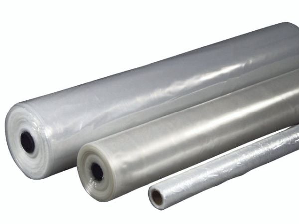 Vridbar plast PE klar 2x50 m x 0,20 mm, 18,4 kg, pakket (100 stk) Transparent 1x1x1 mm (50 m)