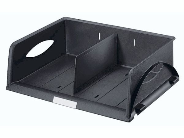 Leitz Standard - Brevbakke - 2 rom - for A4 (210 x 297 mm) - svart