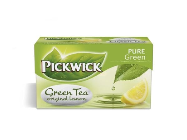Te Pickwick Grøn lemon m/20 breve (12 x 20 breve/karton)