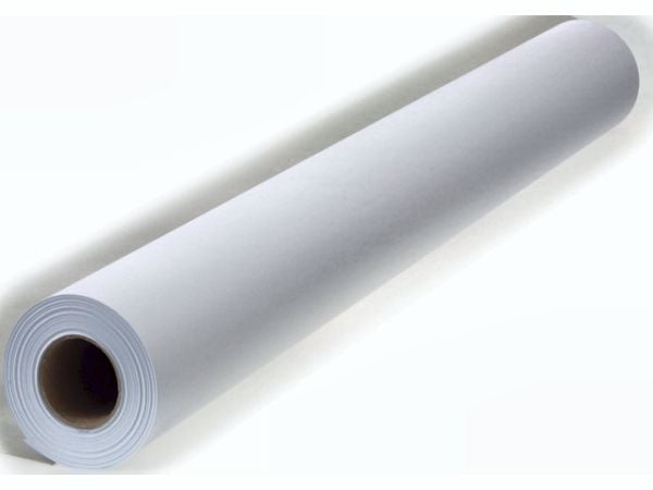PPC-paper, kopipapir i rulle, Matt Ubestrøget, white, 80g/m2 620mm x 175.00m, A1 Kerne diameter: 76m - (2 stk.)