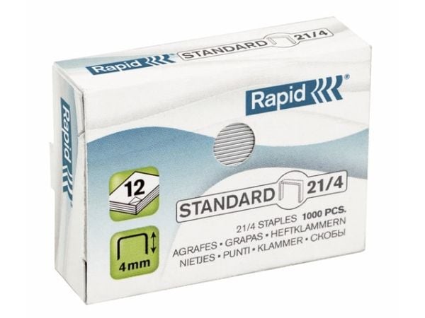 Rapid 21/4, 1000 niittiä, 21/4, 20 g, 30 x 41 x 12 mm