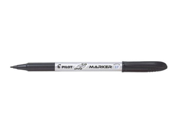 CD/DVD-merkki Pilot musta Begreen viivan leveys 0.6mm - (10 kpl)