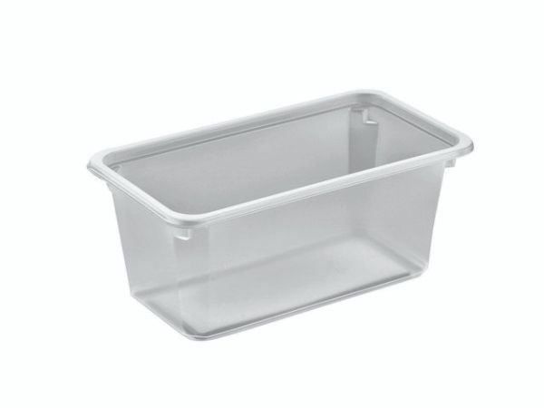 Plastbakke, Færch, K 2182-1G, 1-rums Rektangulær kapacitet 860ml,178x98x75mm PP, transparent, karton