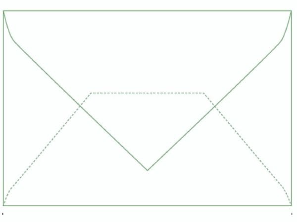 Kortkonvolut 78x115 mm hvid uden rude - (500 stk.)