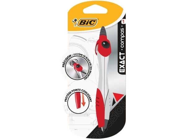 BIC 935712, Punainen, Valkoinen, 1 kpl