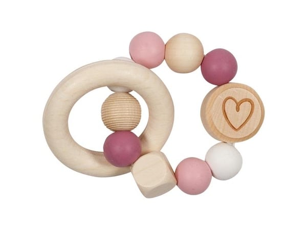 Goki 65244, Silikon, Tre, Rosa, Hvit, Tre