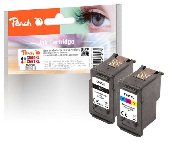 Peach 321035, Høyt (XL) utbytte, 18 ml, 16 ml, 715 sider, 2 stykker, Dobbelpakke