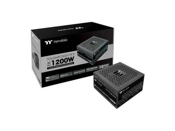 Thermaltake Toughpower PF3 - TT Premium Edition - strømforsyning (intern) - ATX12V 3.0 - 80 PLUS Platinum - AC 100-240 V - 1200 watt - aktiv PFC - ...