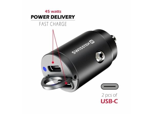 Swissten 20111900, Auto, Cigar lighter, Black