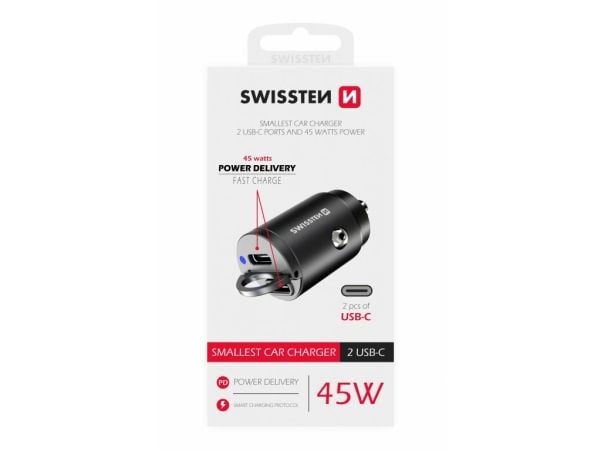 Swissten 20111900, Auto, Cigar lighter, Black