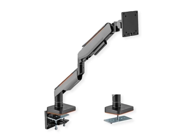 ROLINE LCD-arm, bordfeste, gassfjær, 5 ledd, maks 20 kg (17.03.1108)