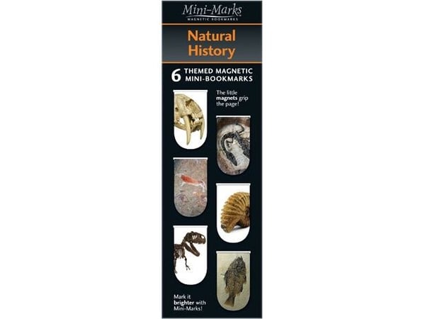 Magnetiske bokmerker Natural History (6 stk.)