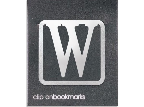 IF metalinnsats - bokstav W clip-on