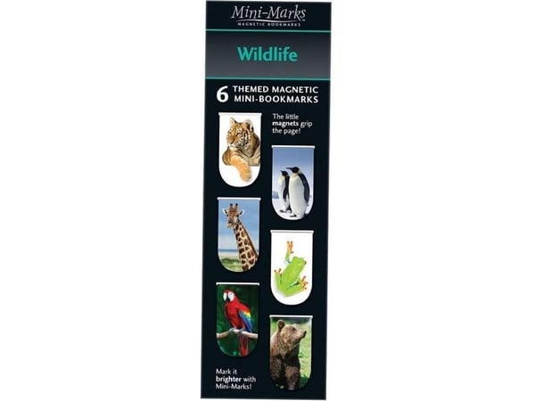 IF magnetiske bokmerker Wildlife 6 stk.