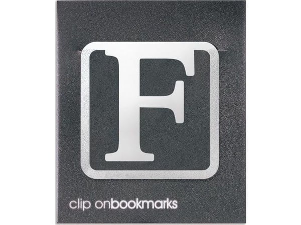 IF Metalowa innleggsplate - bokstav F clip-on