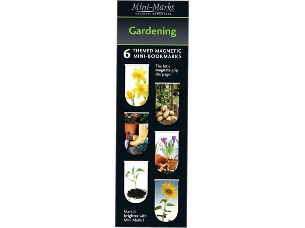 Magnetiske bokmerker Gardening, 6 stk