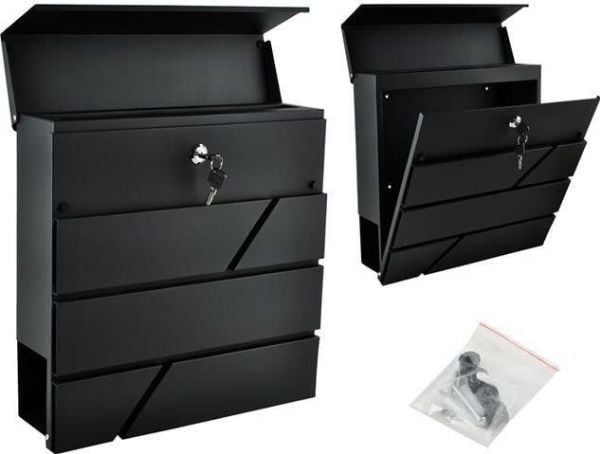 Malatec postkasse S6238 antrasitt universal