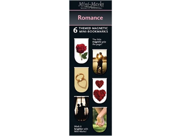 Magnetiske bokmerker Romance 6 stk