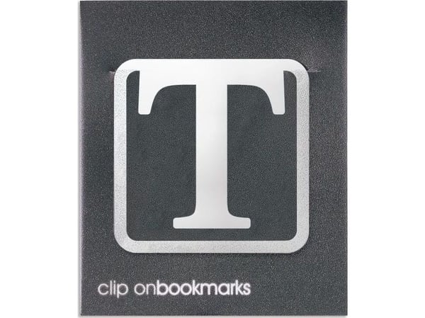 IF Metal bokmerke - Letter T Clip-on