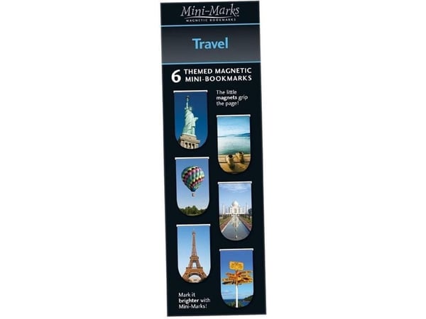 IF magnetiske bokmerker Travel, 6 stk