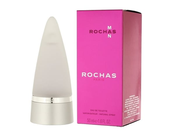 Rochas Man, Menn, 50 ml, Bergamott, Lavendel, Jasmin, Bringebær, Sandeltre, Vanilje, Spray