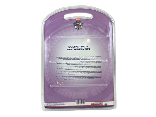 Paw Patrol jenter, bumper-sett m/ tinnetui, notatbok