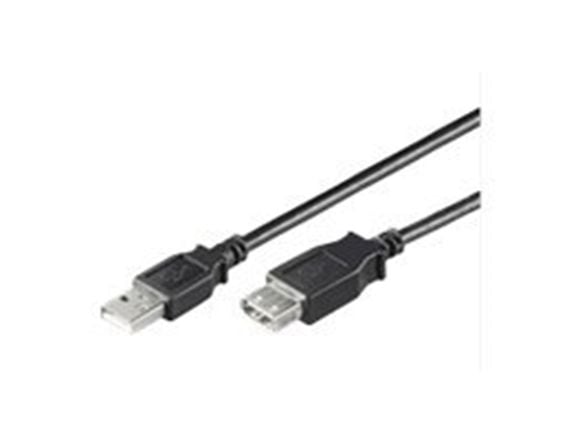 Goobay 68622, 0,3 m, USB A, USB A, USB 2.0, Hane/Hona, Svart