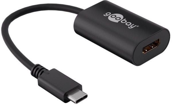 goobay - Extern videoadapter - USB-C - HDMI - svart