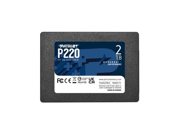 Patriot P220 - SSD - 2 TB - intern - 2.5" - SATA 6Gb/s