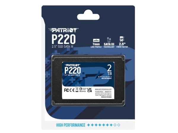 Patriot P220 - SSD - 2 TB - intern - 2.5" - SATA 6Gb/s