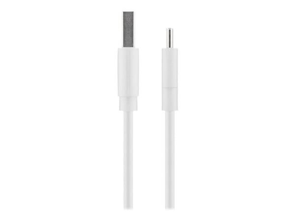 goobay - USB-kabel - USB (hann) til USB-C (hann) - USB 2.0 - 5 V - 3 A - 50 cm - rund - hvit