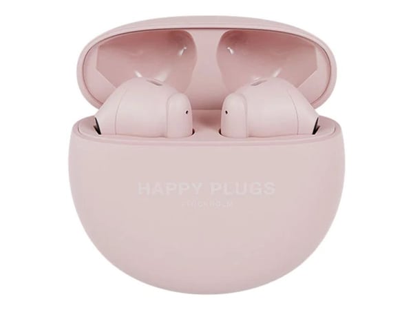 Happy Plugs JOY Lite - ekte trådløse ørepropper med mikrofon - ørepropp - Bluetooth - rosa